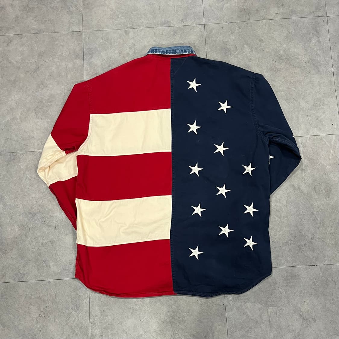 90s TommyJeans 성조기 셔츠 (110) 상품이미지5