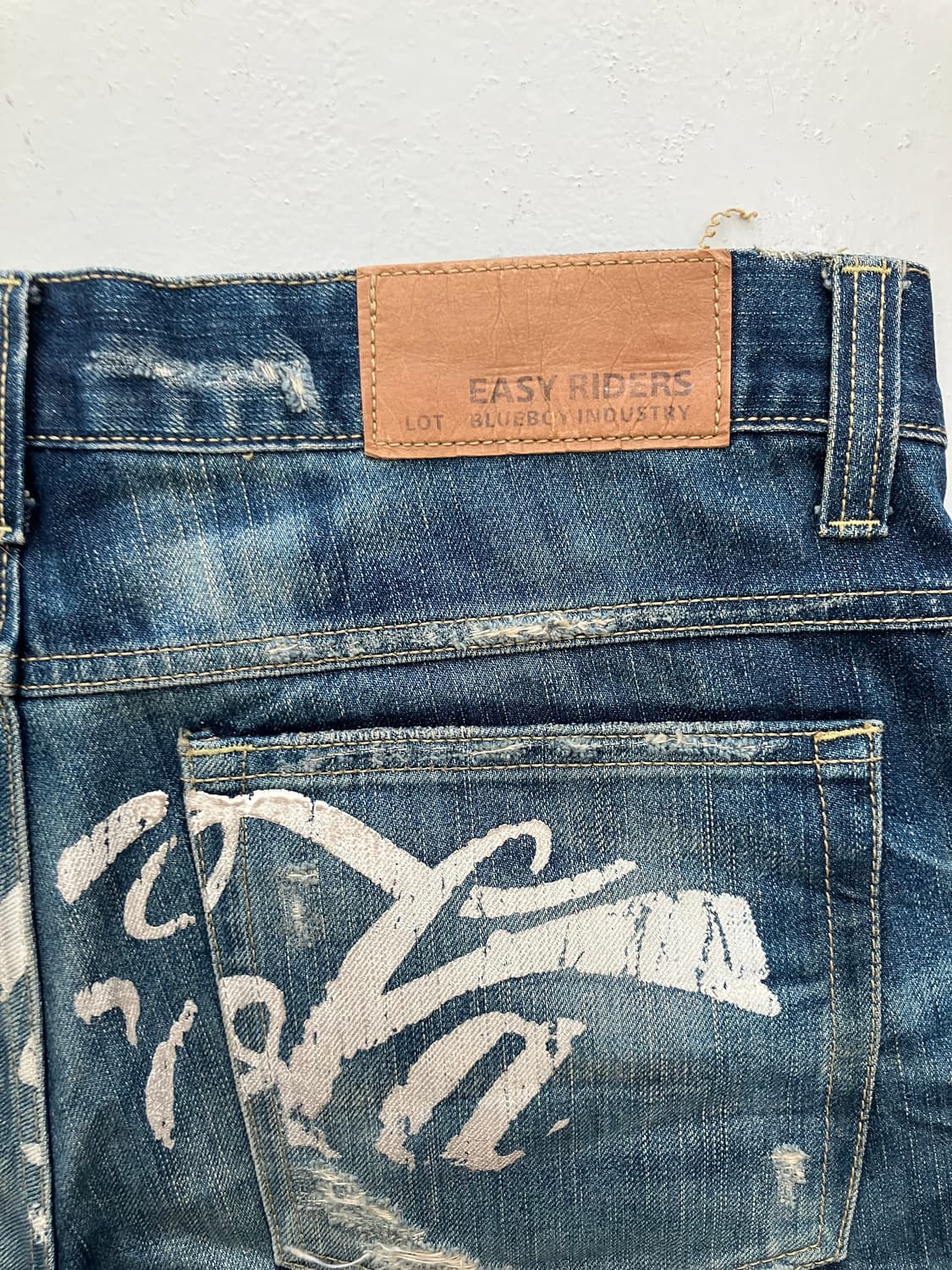 BLUE BOY 코카콜라 디스트로이드 데님 쇼츠 30  상품이미지3