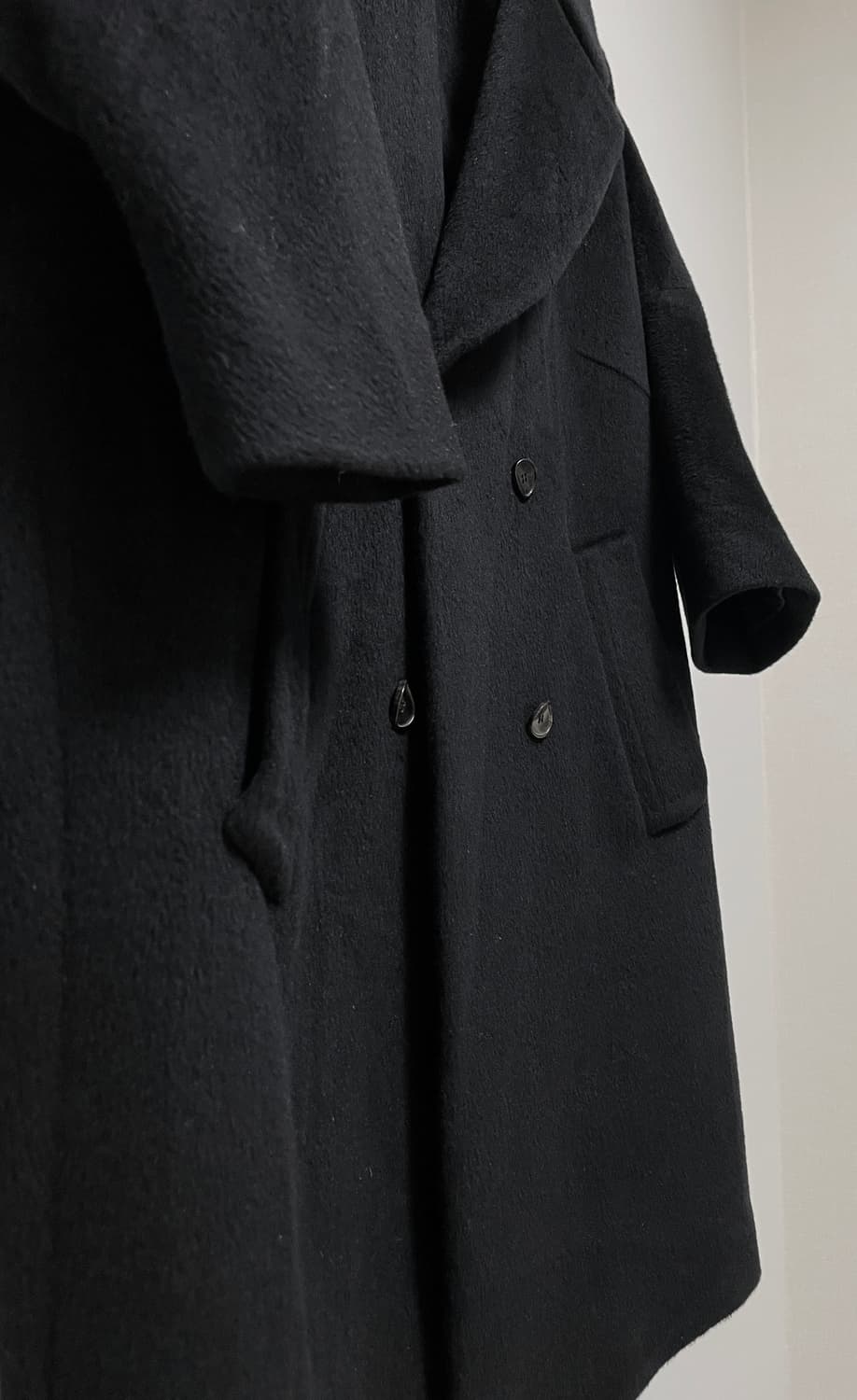 나무[NAMU] 여성 루즈핏 더블 버튼 울 코트 상품이미지4