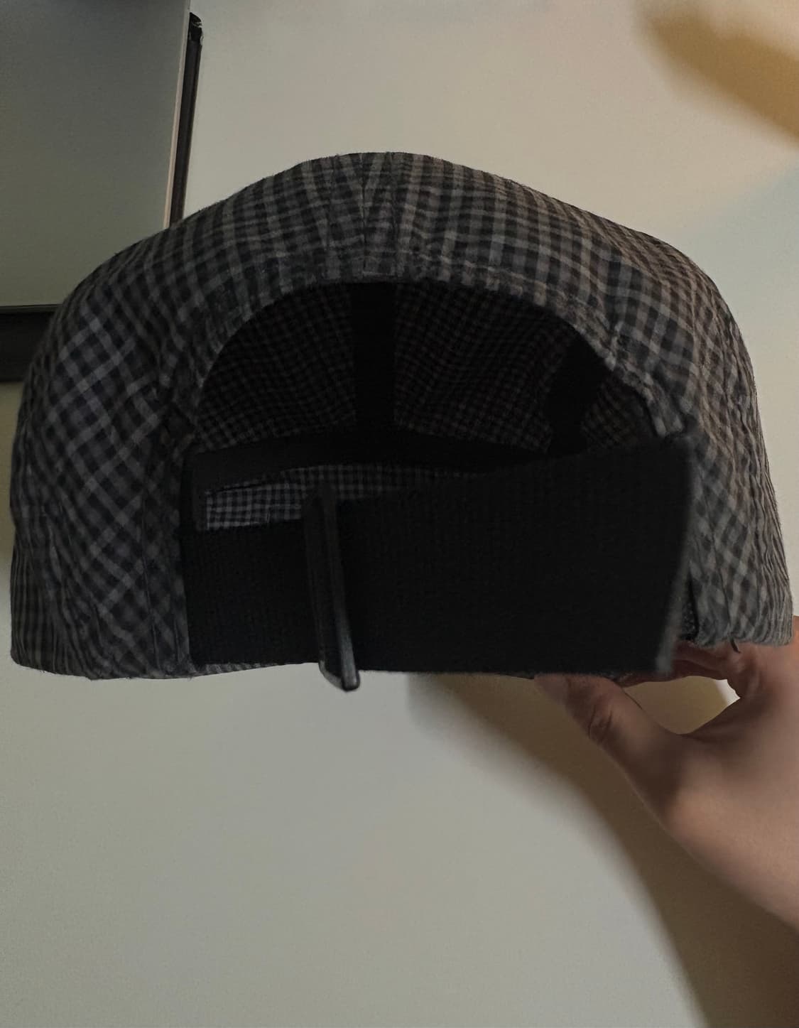 슈프림 코듀라 플레이드 캠프캡 블랙 25ss 상품이미지3