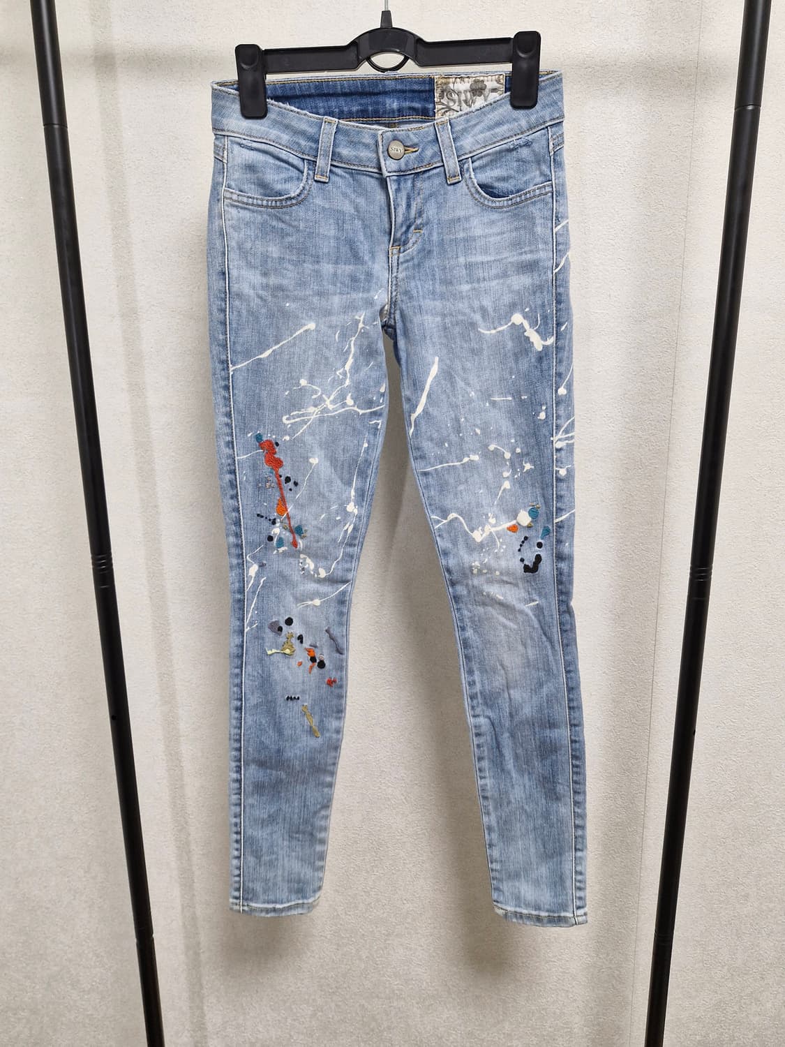 [23] SIWY 씨위 페인트 스플래터 스키니 데님 상품이미지1