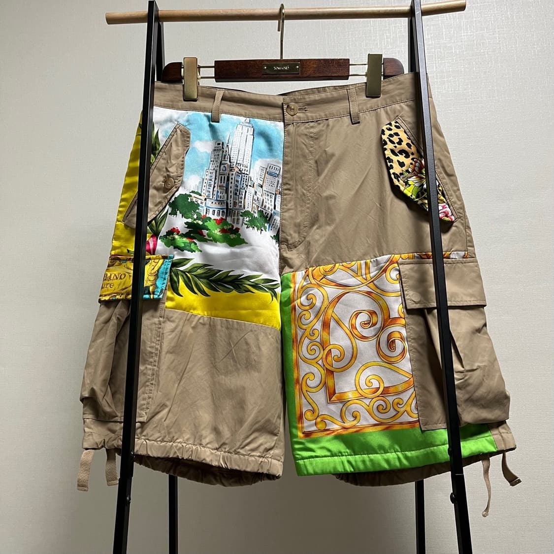 정품 48) 모스키노 믹스 프린트 판넬 카고 팬츠 상품이미지1