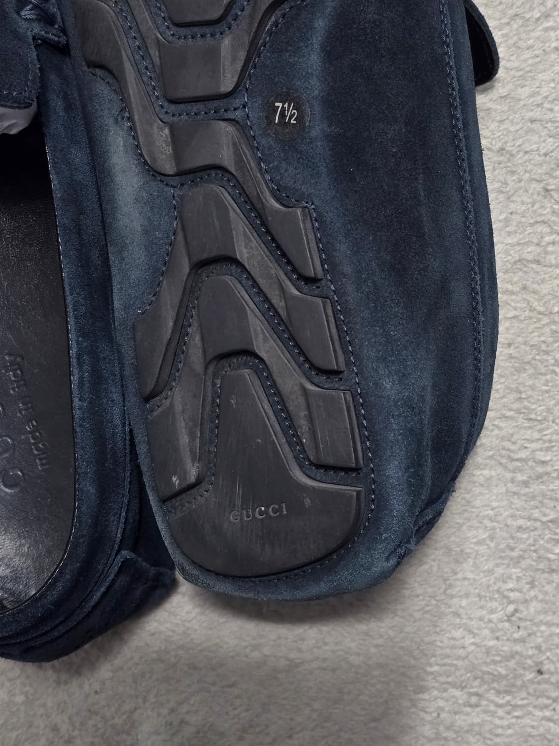 Gucci 구찌 스웨이드 로퍼 네이비 265 상품이미지8