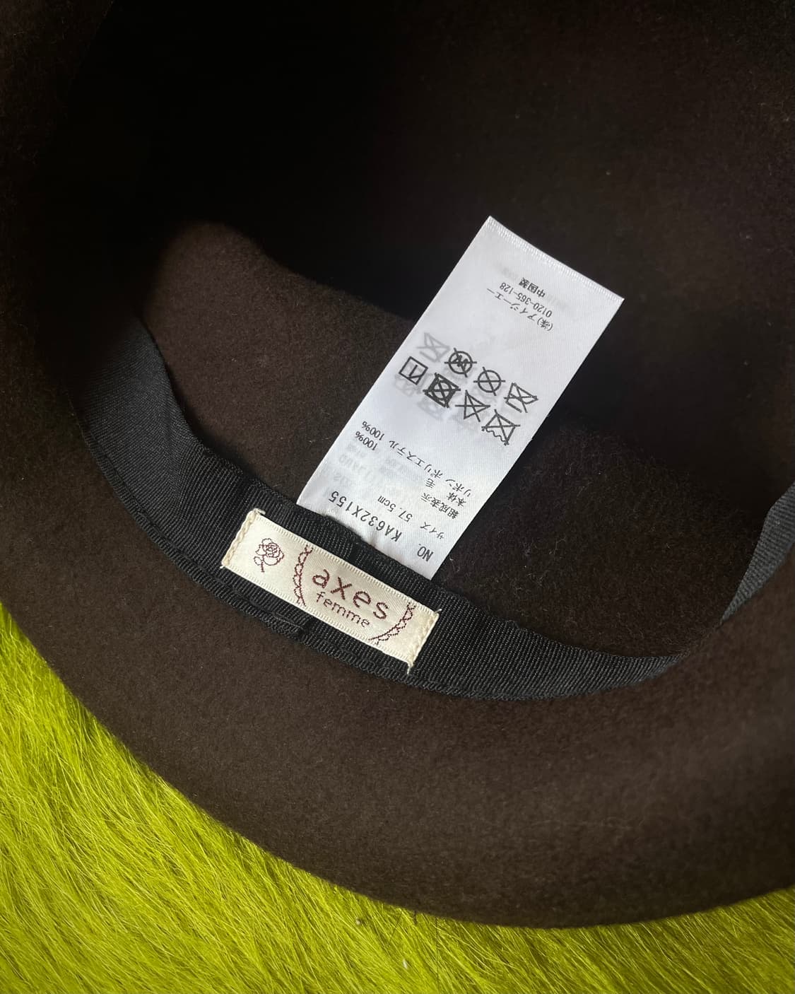 axes femme Antique Ribbon Pedora Hat  상품이미지5