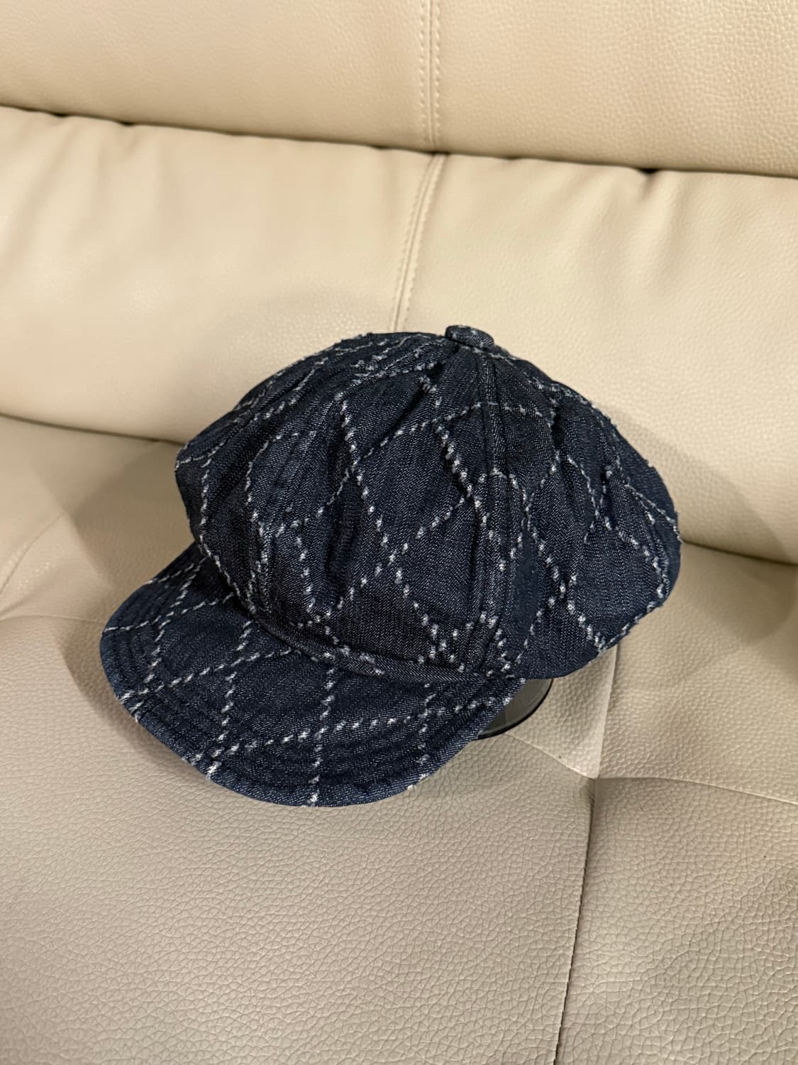 Stitch point denim newsboy cap 상품이미지5