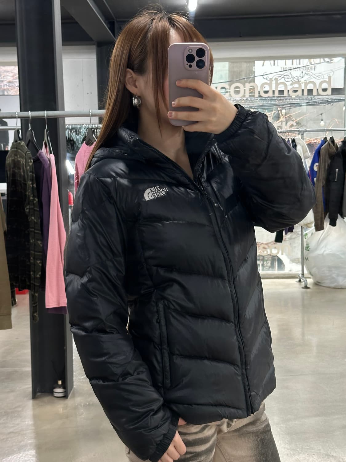 노스페이스 600 구스다운 패딩 블랙 상품이미지2