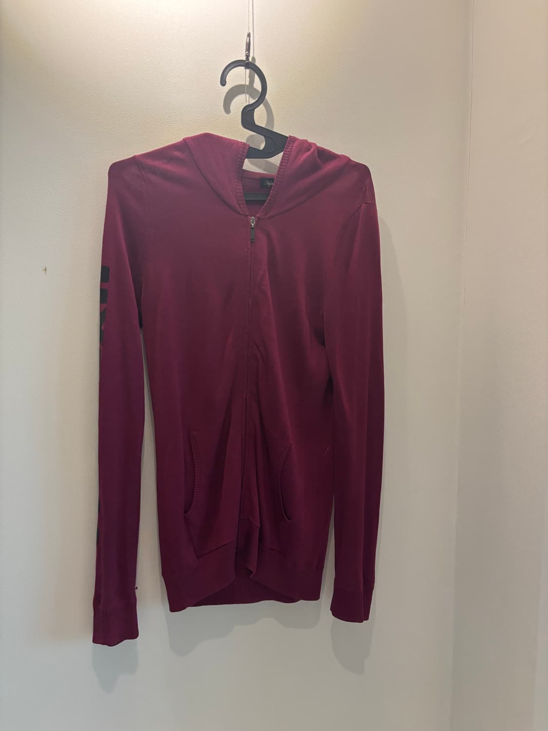 히스테릭글래머 버건디 후드집업 상품이미지1