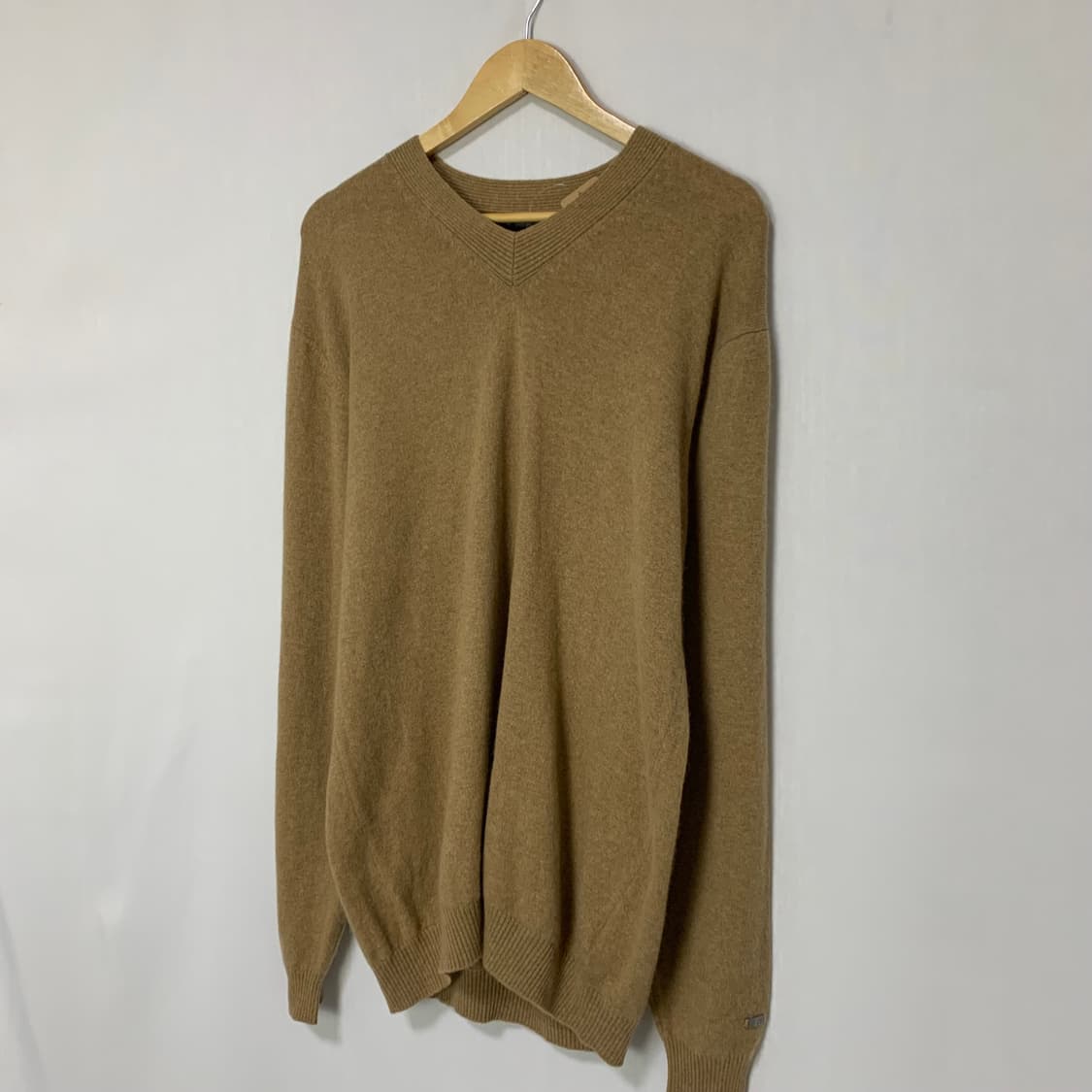 빈티지 캐시미어 100% 105사이즈 남성 니트 브라운 상품이미지2