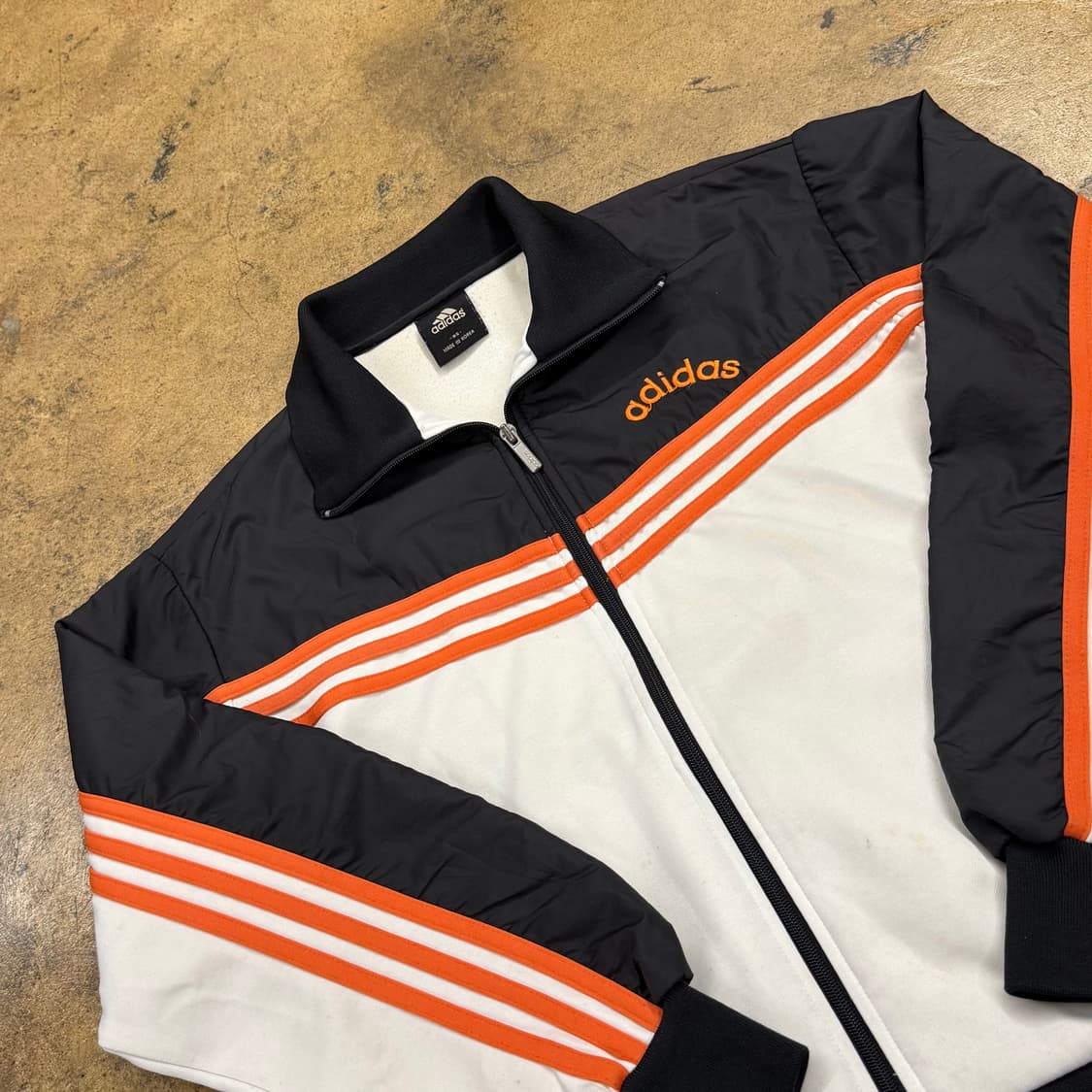 아디다스 흰검 오렌지 올드스쿨 져지 트랙탑 점퍼 95 상품이미지1