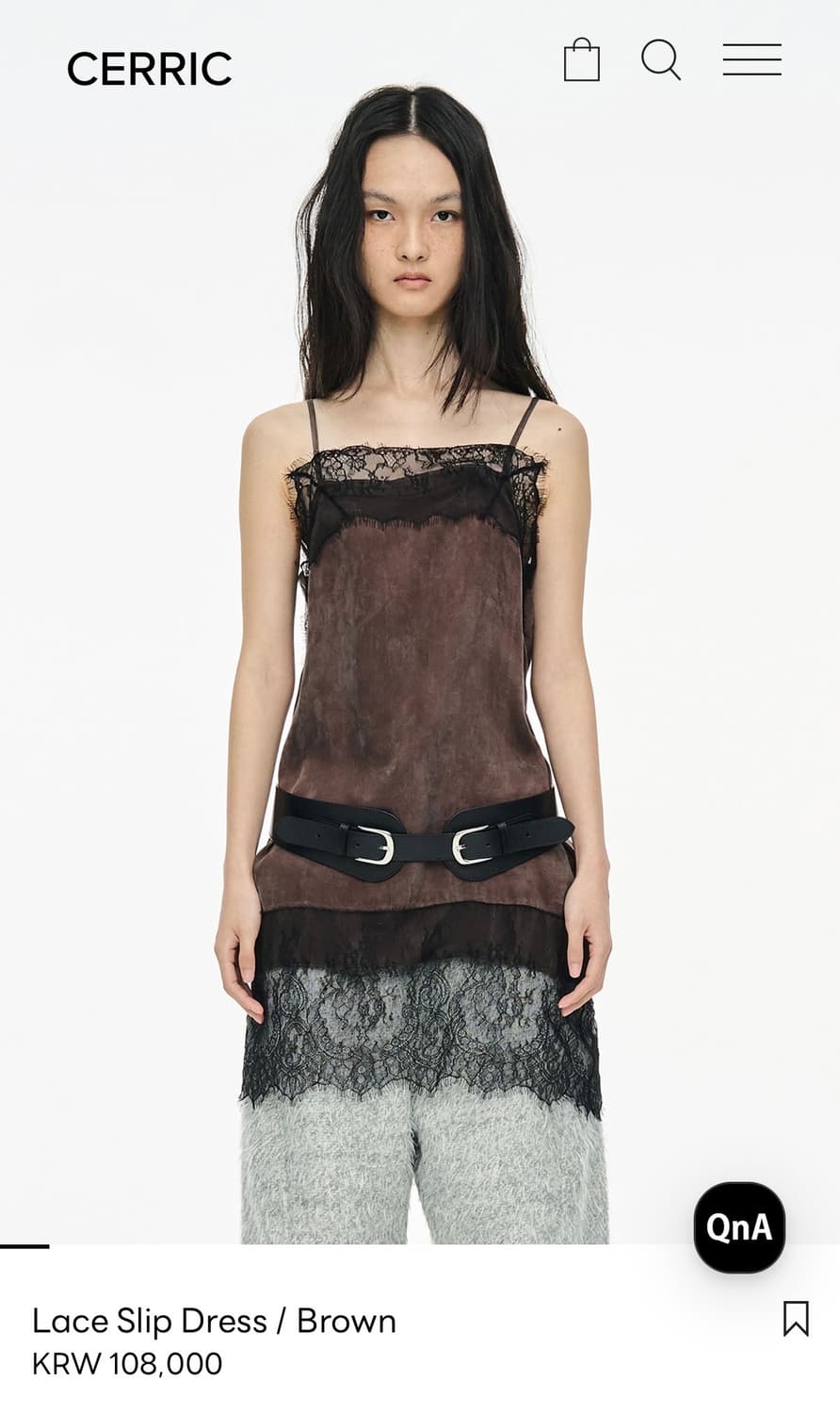 Cerric lace slip dress/ 슬립드레스 상품이미지1