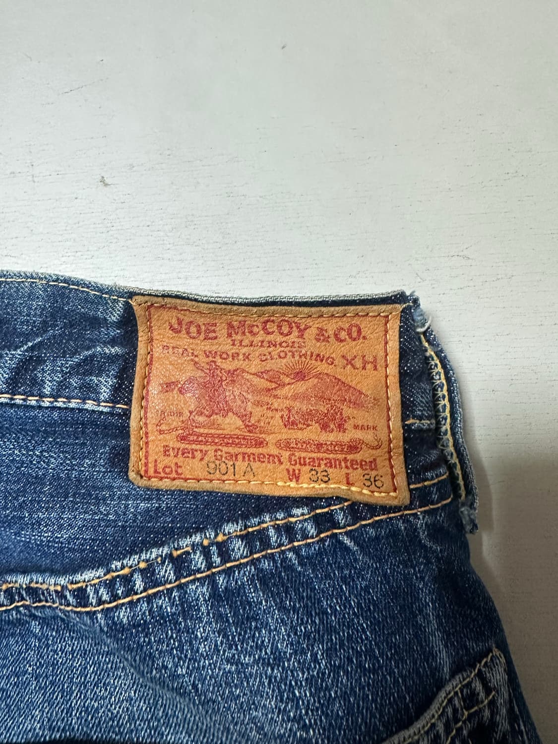 조 맥코이 디스트레스드 901  셀비지 데님 상품이미지3