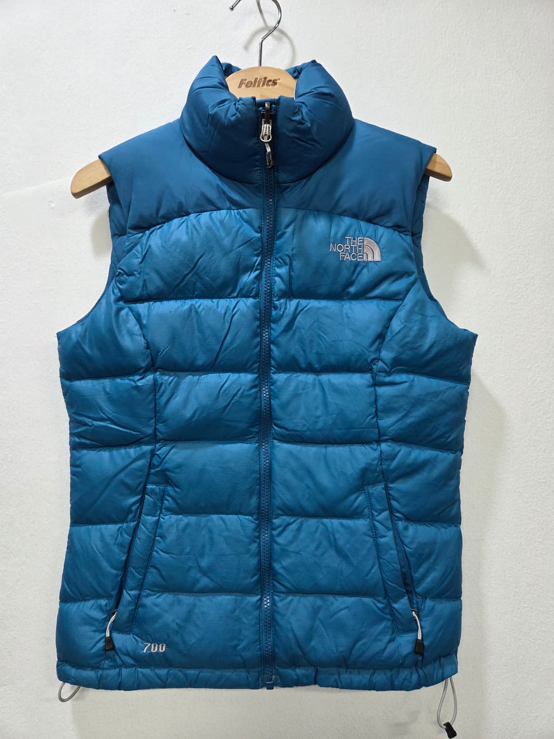 노스페이스 1211-9. 700 패딩 조끼 블루 80 쥬니어겸용 상품이미지1