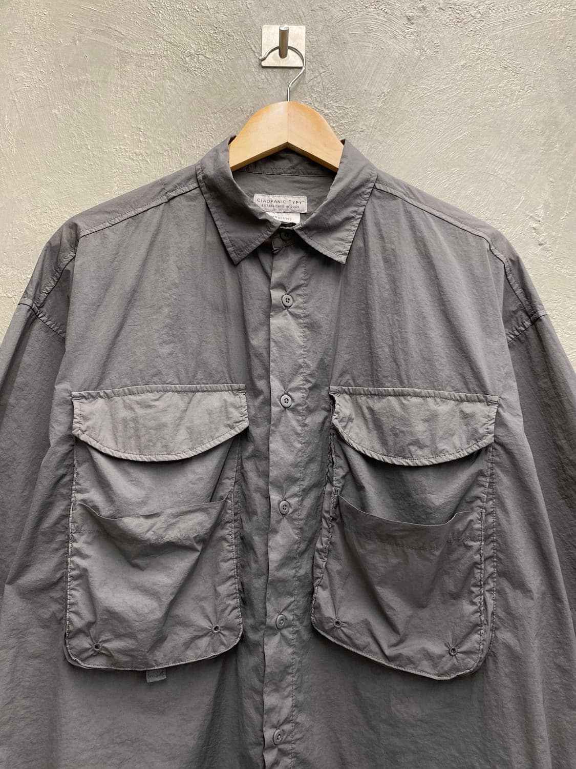 [M] Ciaopanic TYPY 차오패닉 그레이 피싱 반팔 셔츠 상품이미지2