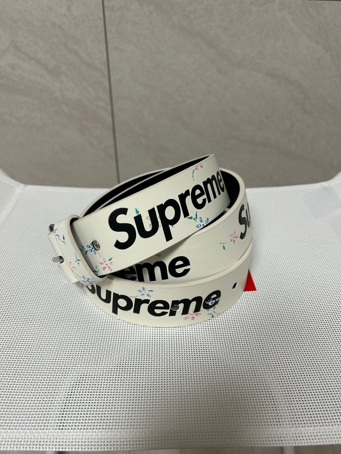 (L) 슈프림 리핏 레더 벨트-25fw 상품이미지2