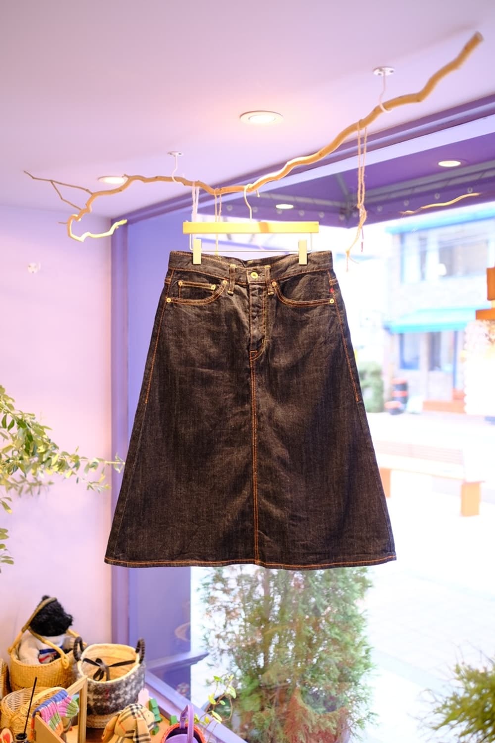 [J.P.N] 생지 데님스커트 상품이미지1