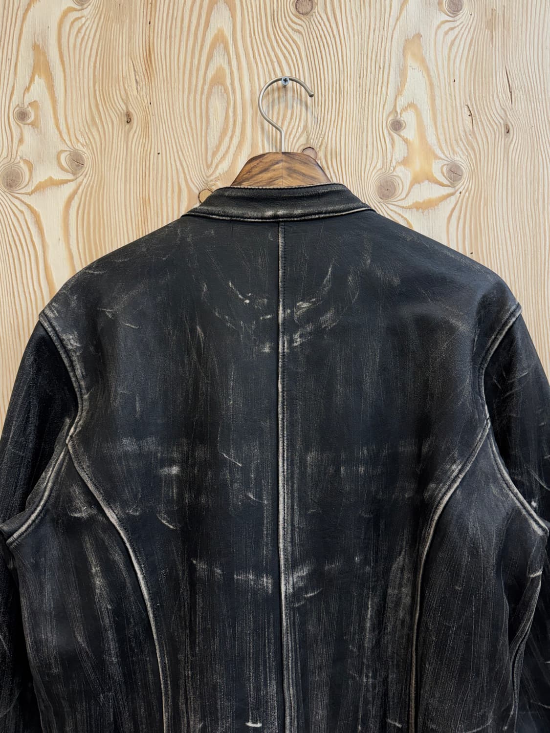 본더치 빈티지워싱 레더자켓 상품이미지4