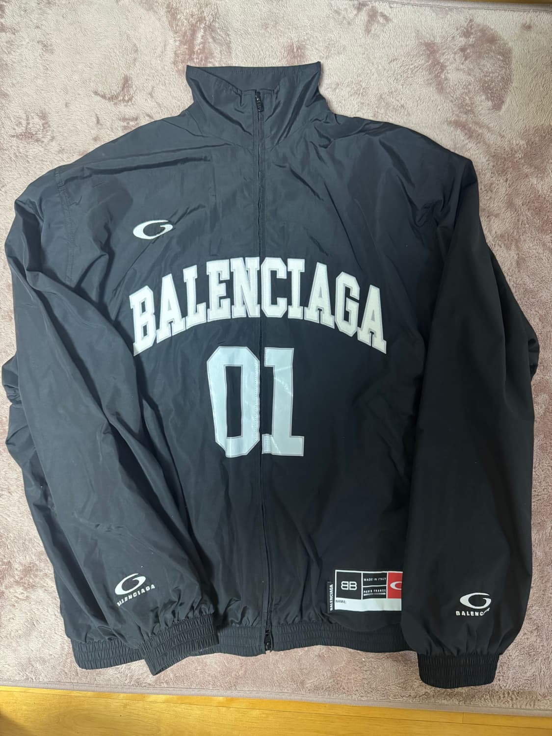 발렌시아가 바스켓볼 트랙 자켓 오버핏 xs 국문택 (황금사이즈) 백화점판 상품이미지2