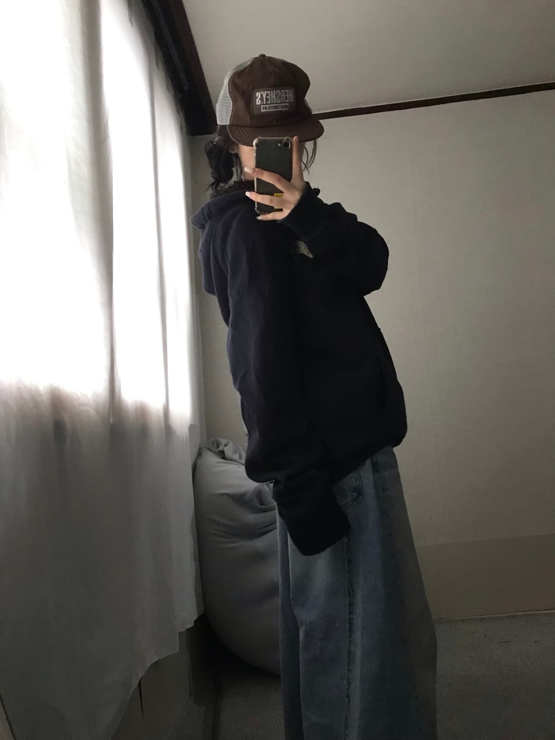 홀리스터 네이비 울프죠 후드집업 상품이미지3