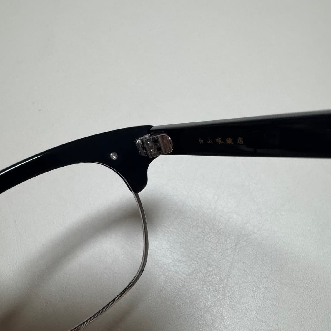 백산안경 린디브로우 블랙실버  47사이즈 하쿠산메가네 상품이미지8