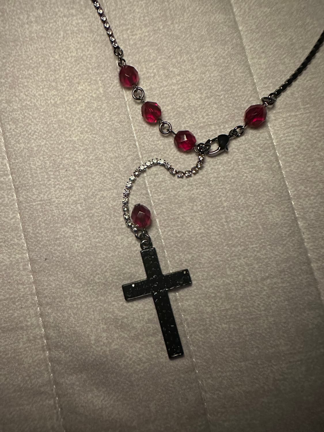 십자가 로자리오 빈티지 목걸이 상품이미지1