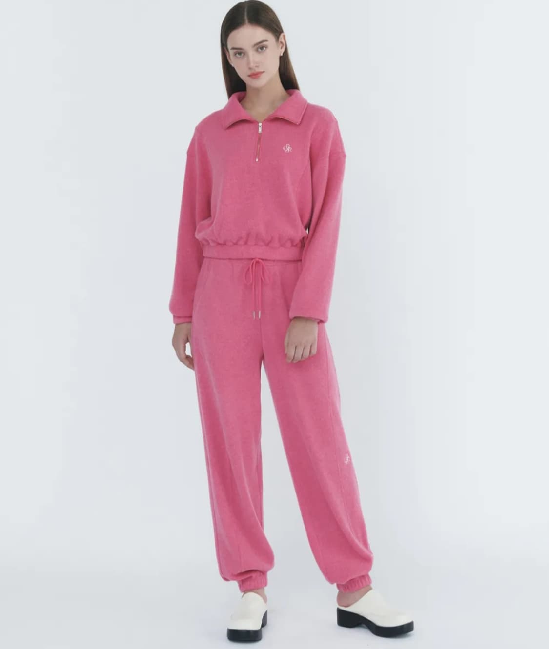 시티브리즈 플리스 밴딩팬츠 핫핑크 상품이미지4