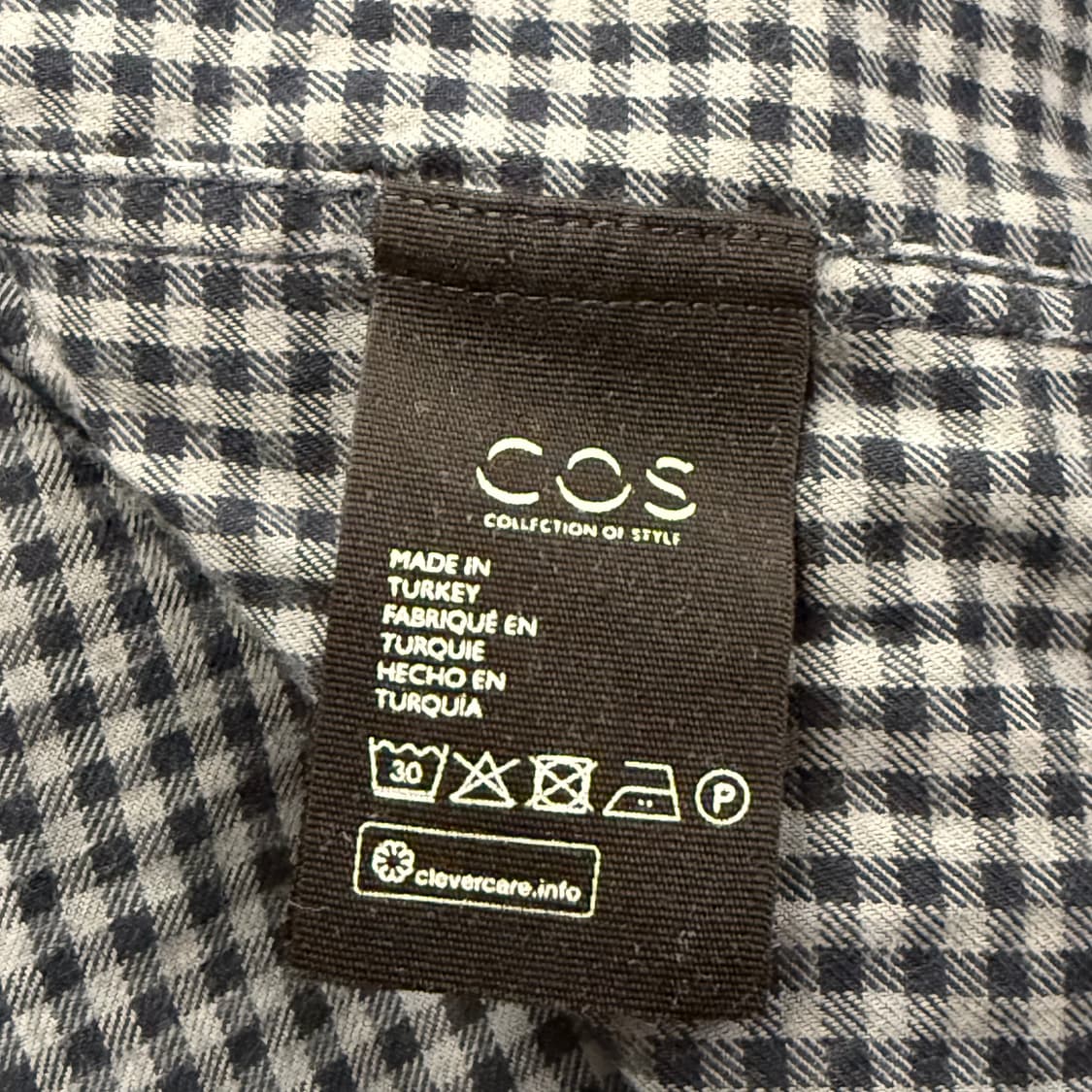 [정품/M] COS 코스 체크 셔츠 남방 b19 상품이미지5