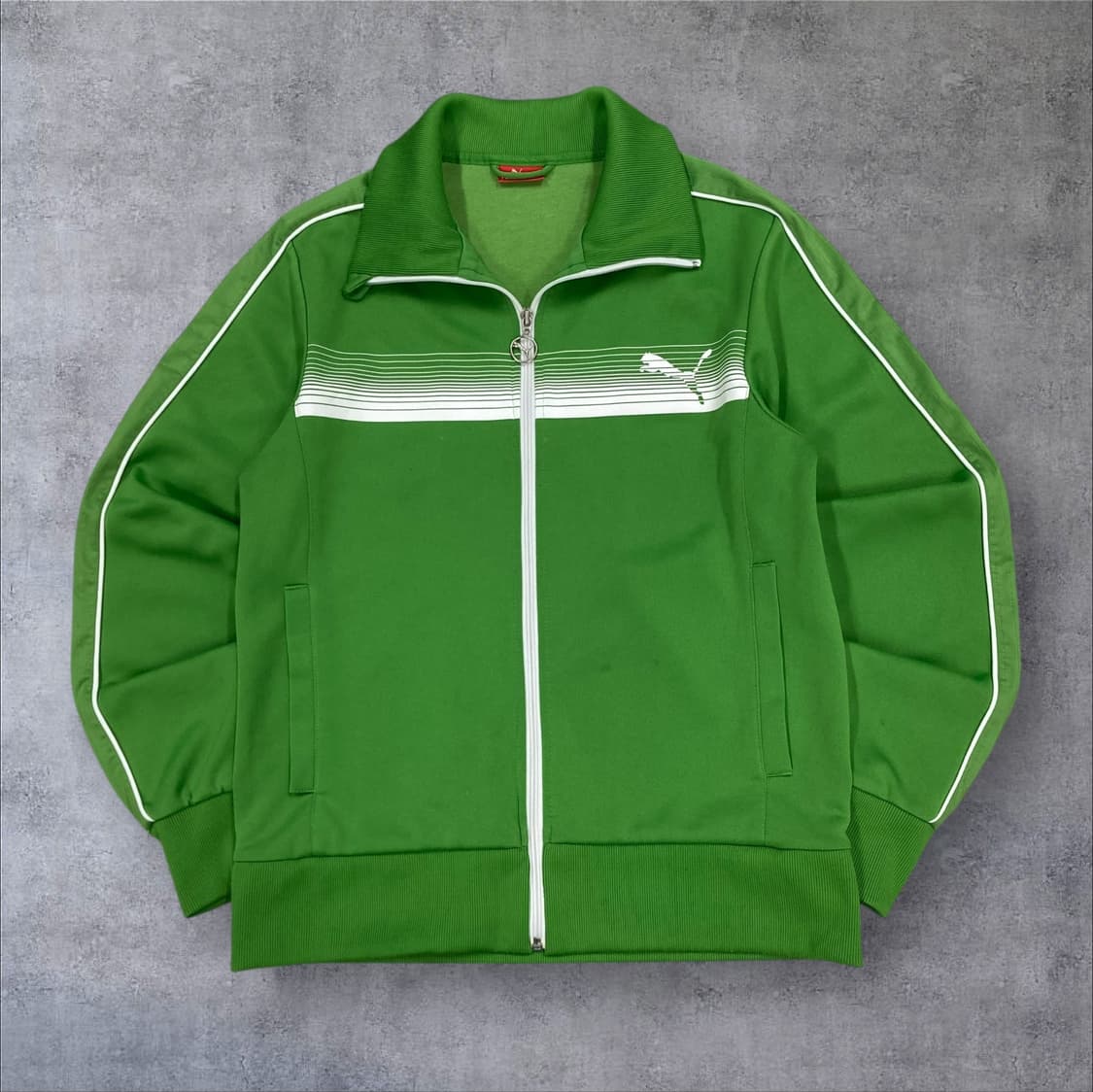 푸마 그린 컬러 스몰 로고 트랙탑 져지 상품이미지1