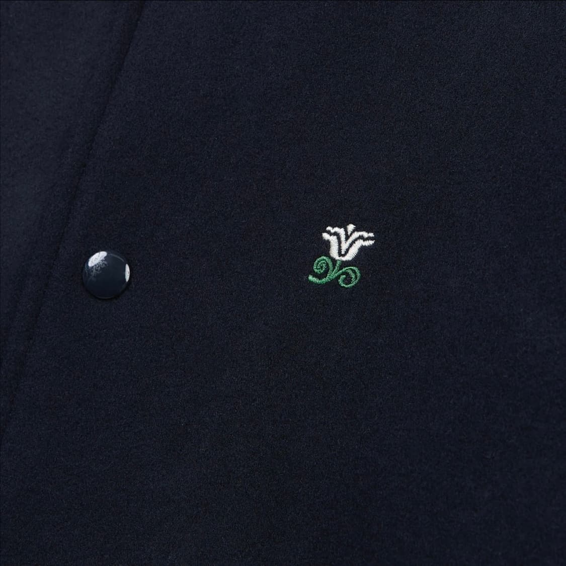 Stranger 스트레인져 레귤러핏 자수 울 바시티 재킷 (네이비) 상품이미지4