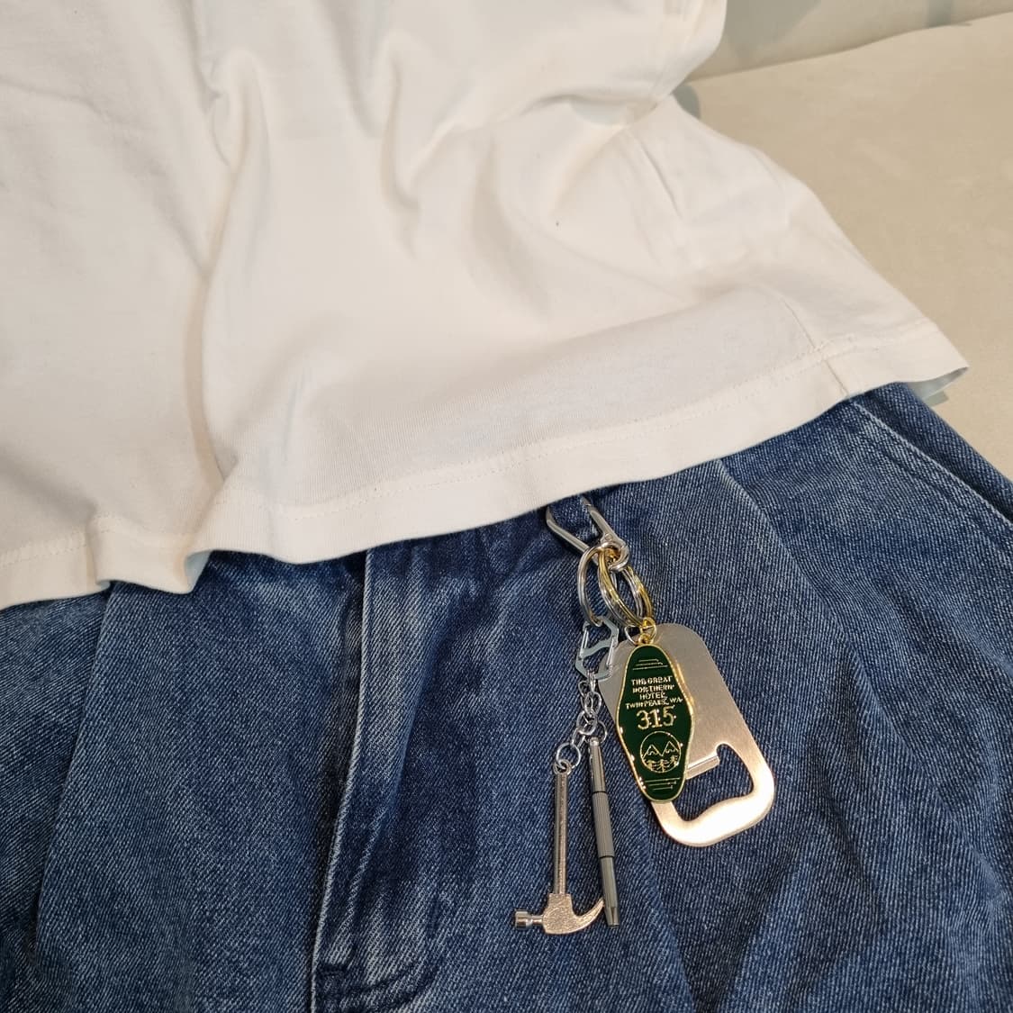🔨Hammer Line(해머라인) 실버키링 silver keychain 상품이미지6