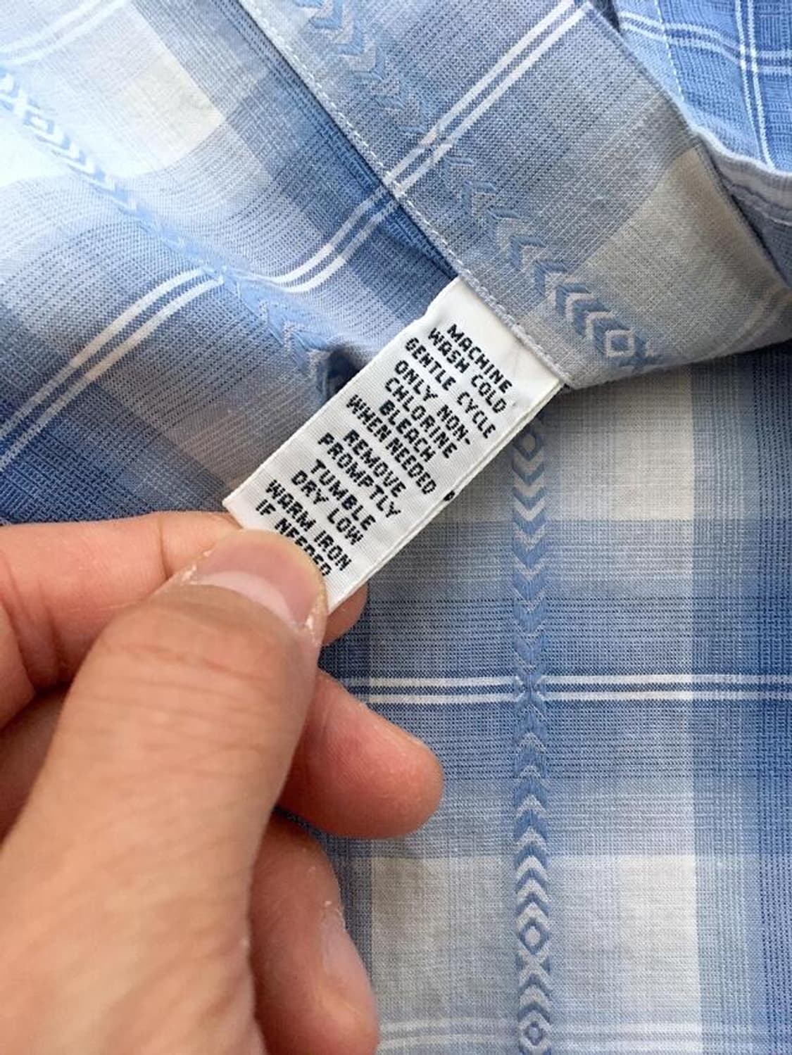 90s Plaid check Pearl snap western shirt 상품이미지6