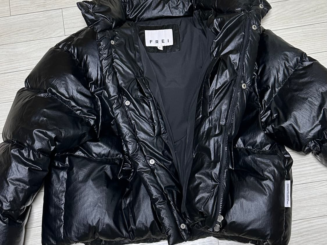 프라이 숏 푸퍼 패딩 블랙 s 상품이미지2