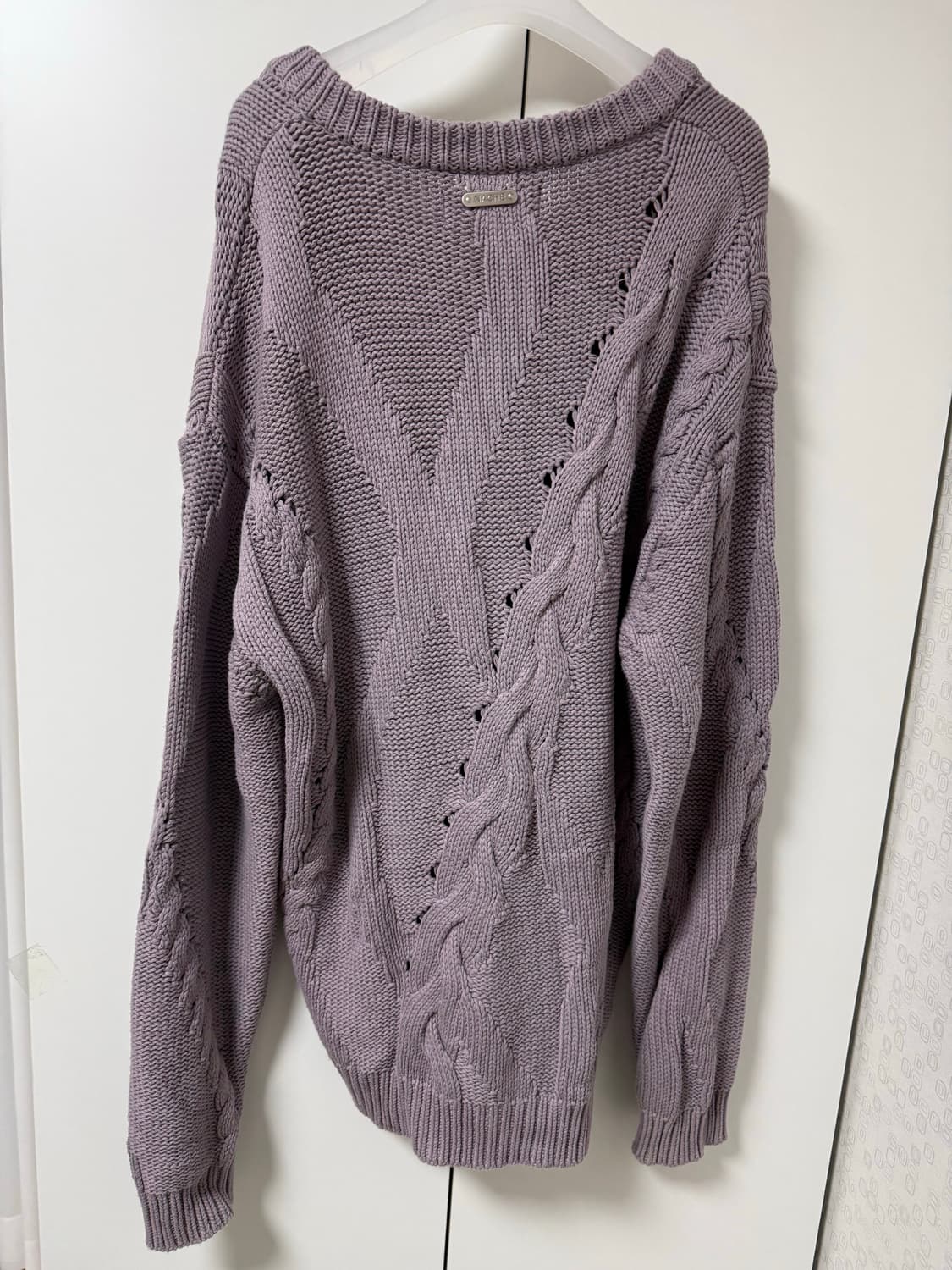 나체 믹스드 트위스트 니트 상품이미지2