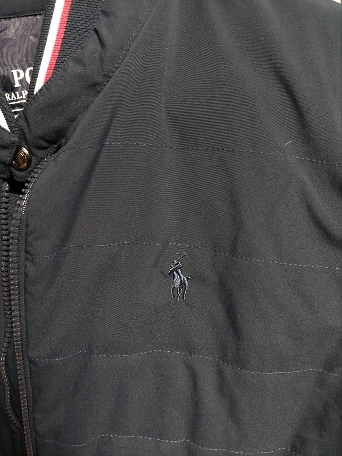 폴로 랄프로렌 네이비 덕다운 퀼팅 블루종 자켓 xl 상품이미지2