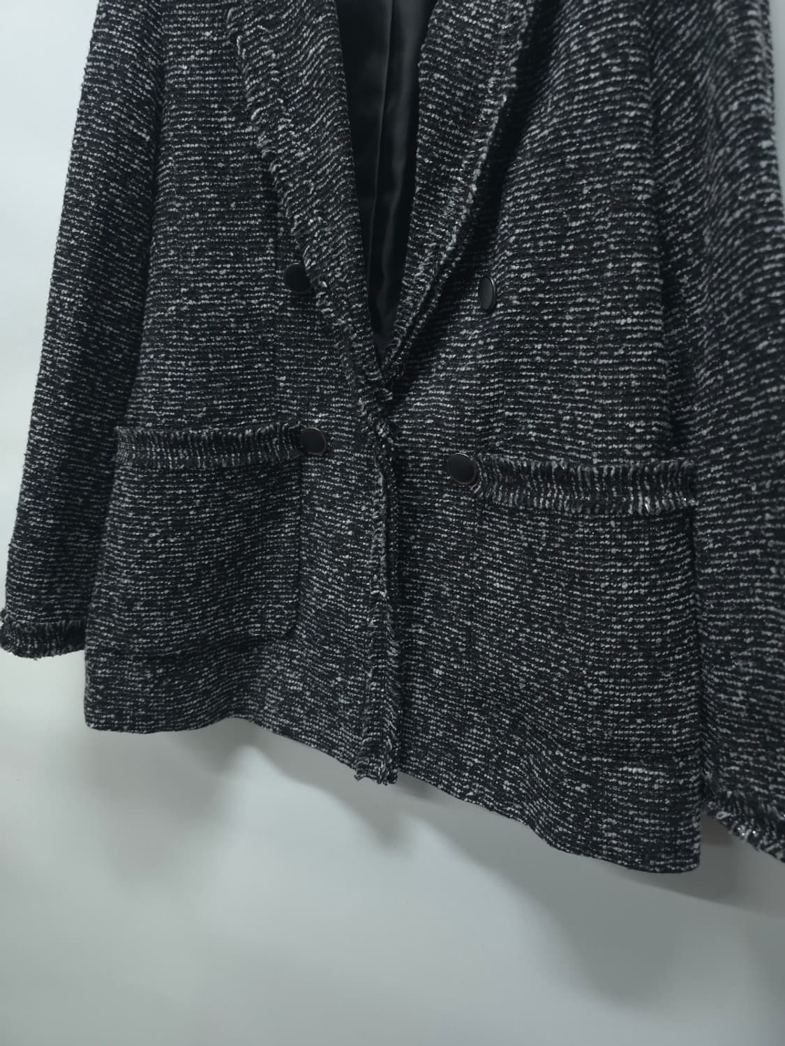 비지트인뉴욕 더블포인트 트위드 자켓(44~55) 상품이미지3