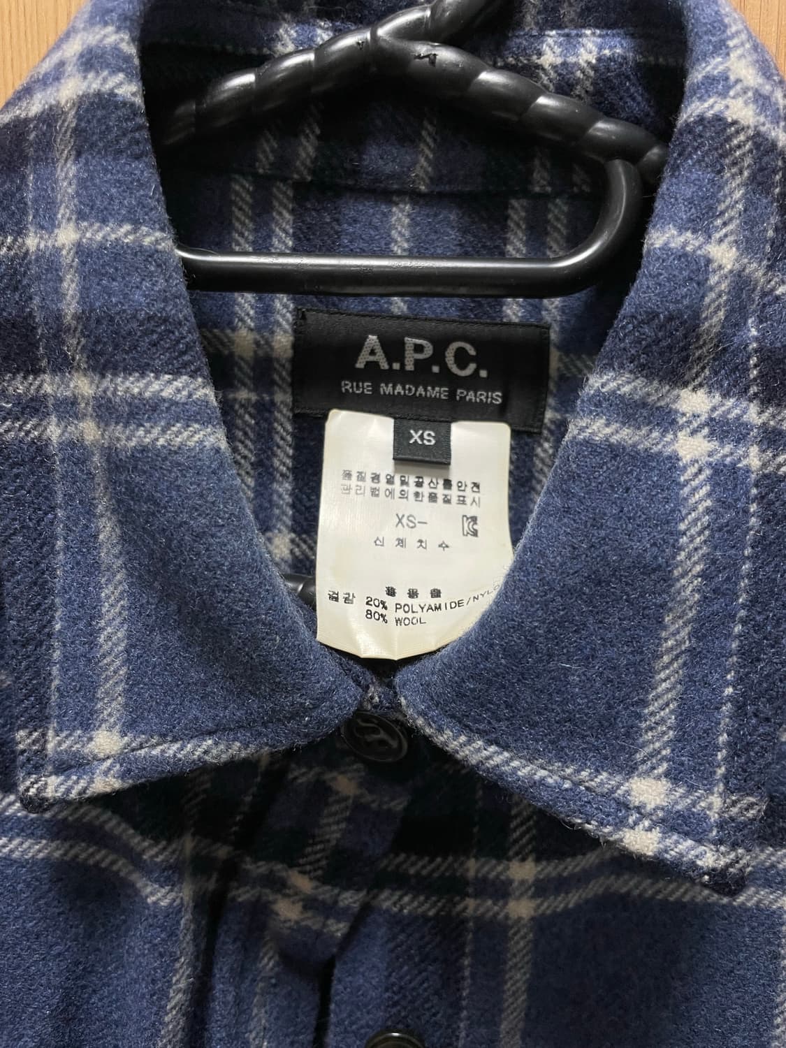아페쎄 (A.P.C.) 울 셔츠 xs 상품이미지3