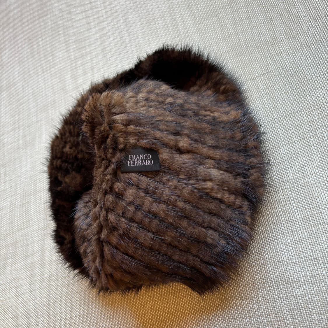 프랑코페라로 천연 밍크 워머 목도리 브라운 상품이미지7