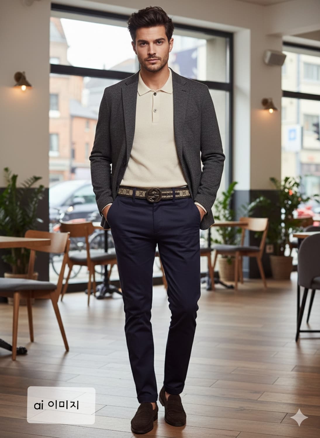 [34~38/정품] 구찌 GG 로고 벨트 브라운 상품이미지10