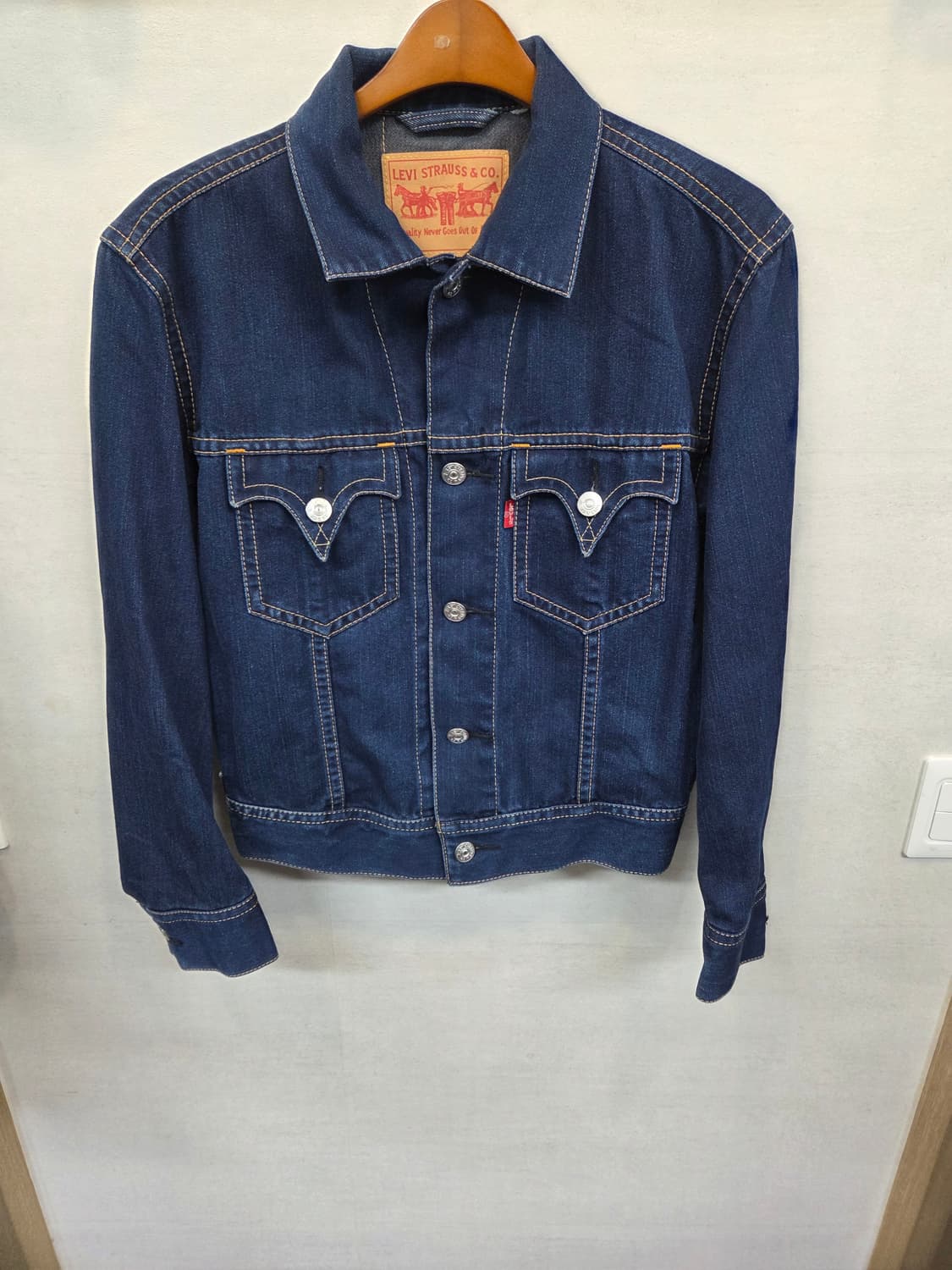 리바이스 빈티지 올드스쿨 타입원 스티치 데님자켓 M 상품이미지1