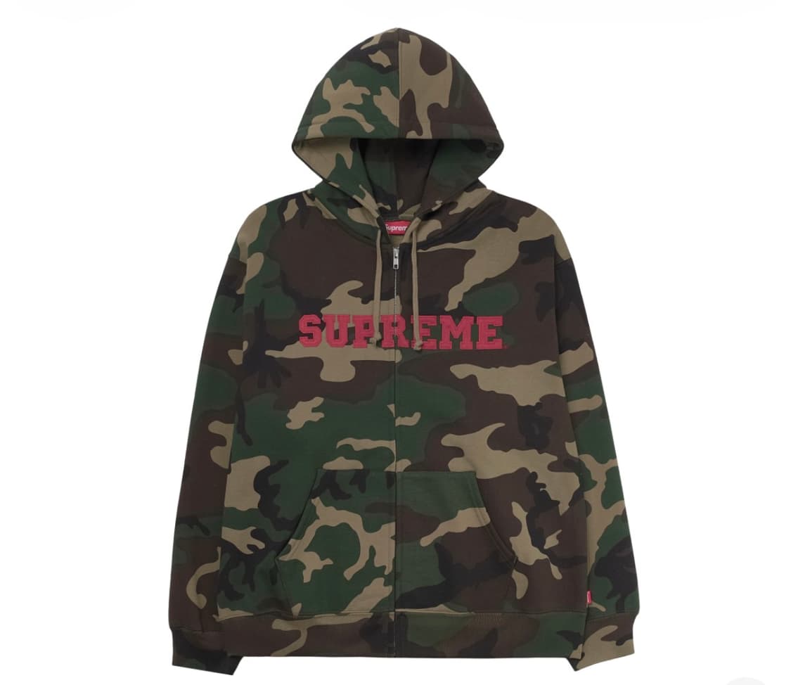 슈프림 카모 후드집업 L 상품이미지1