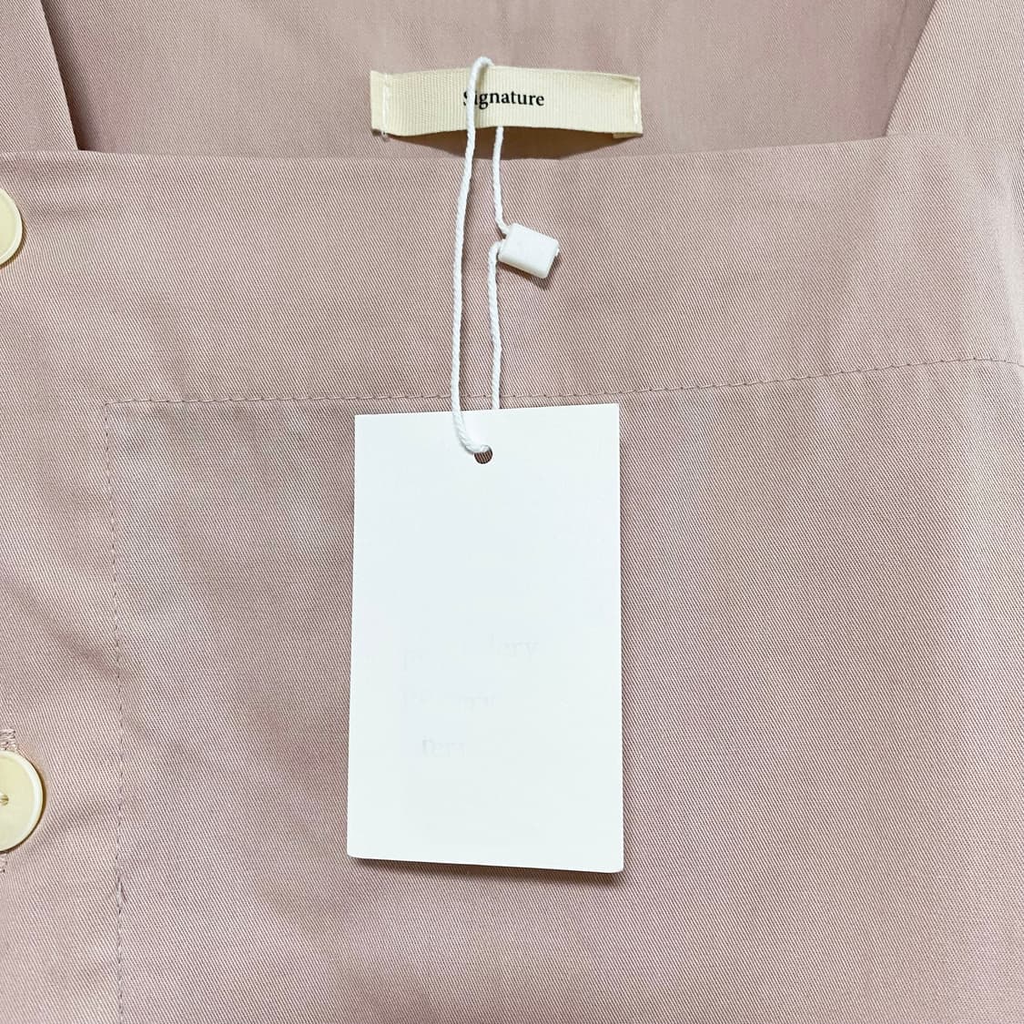 시그니처 스퀘어넥 버튼 반팔 블라우스 상품이미지3