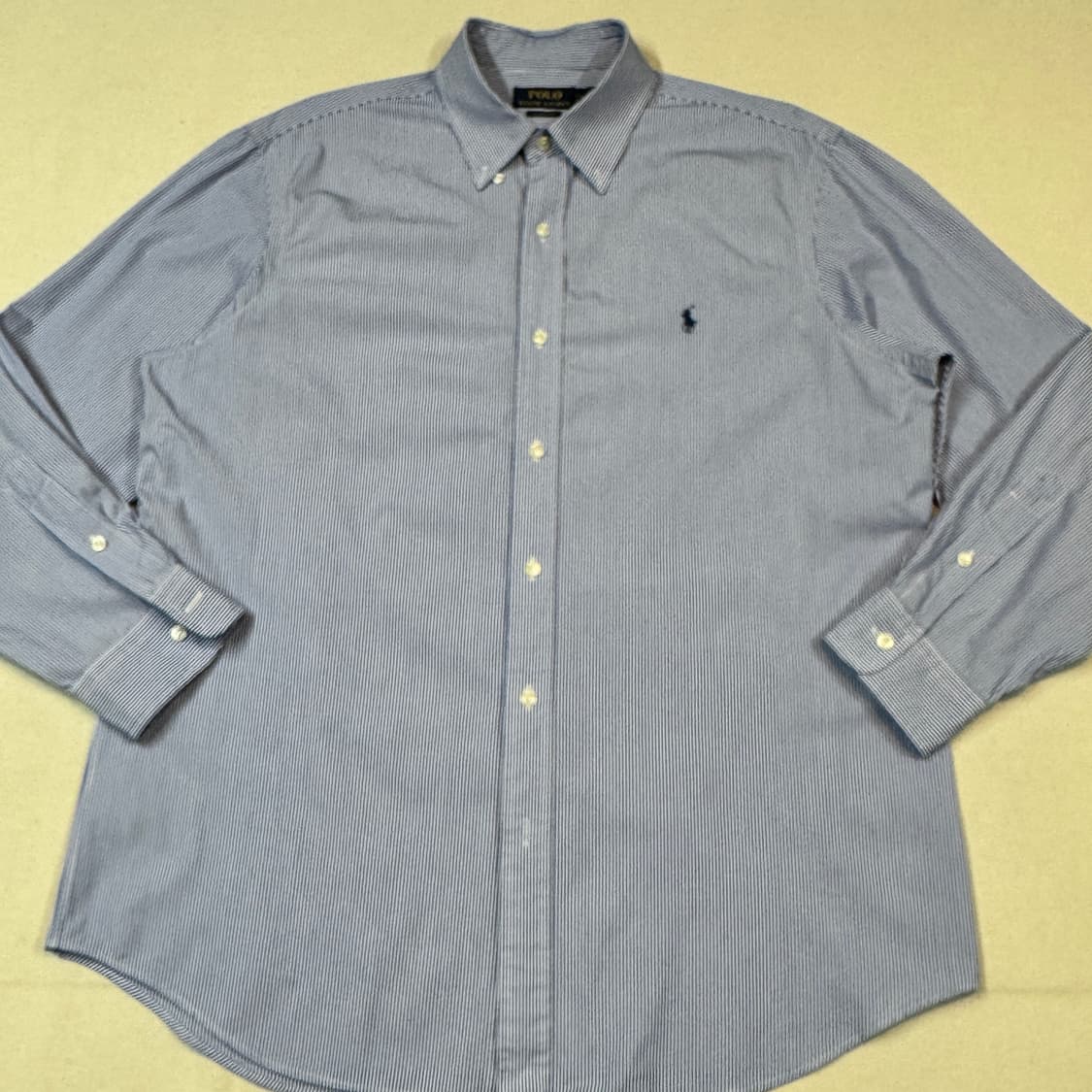 L) 폴로 랄프로렌 클래식핏 블루 스트라이프 포플린 셔츠 신형 상품이미지2
