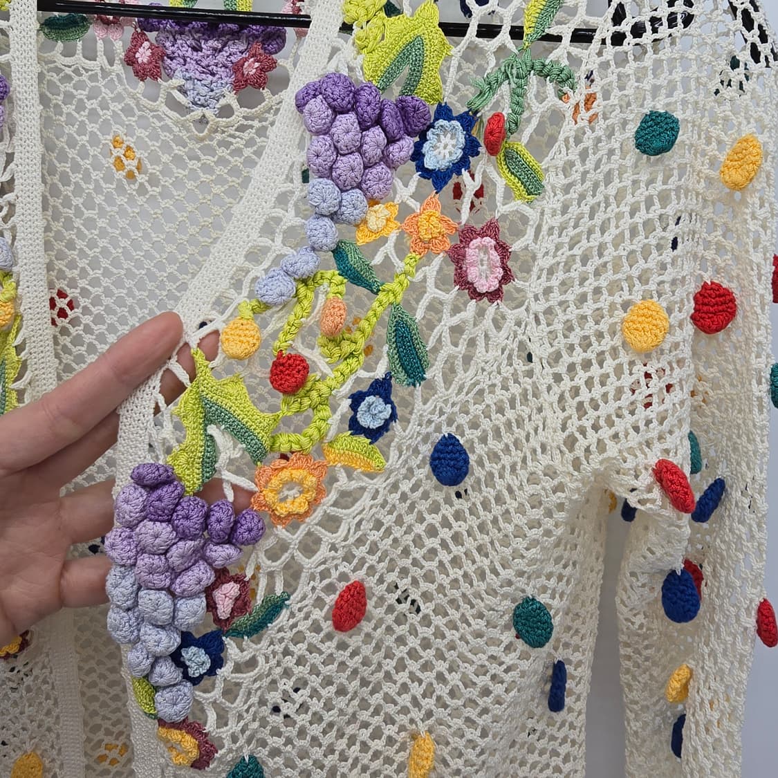 빈티지 크로쉐 니트 가디건 상품이미지6