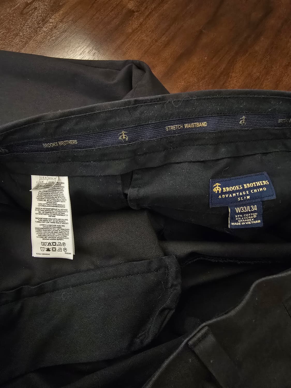 브룩스브라더스 어드밴티지 치노 밀라노핏 블랙 33 상품이미지2