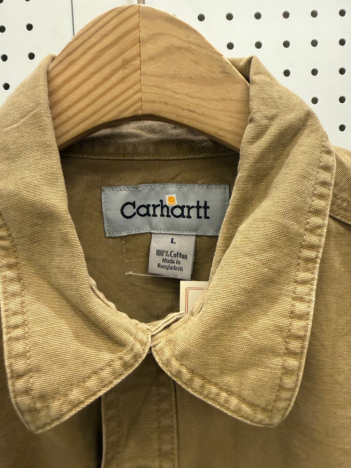 칼하트 워크 반팔 셔츠 브라운 U1157 상품이미지5