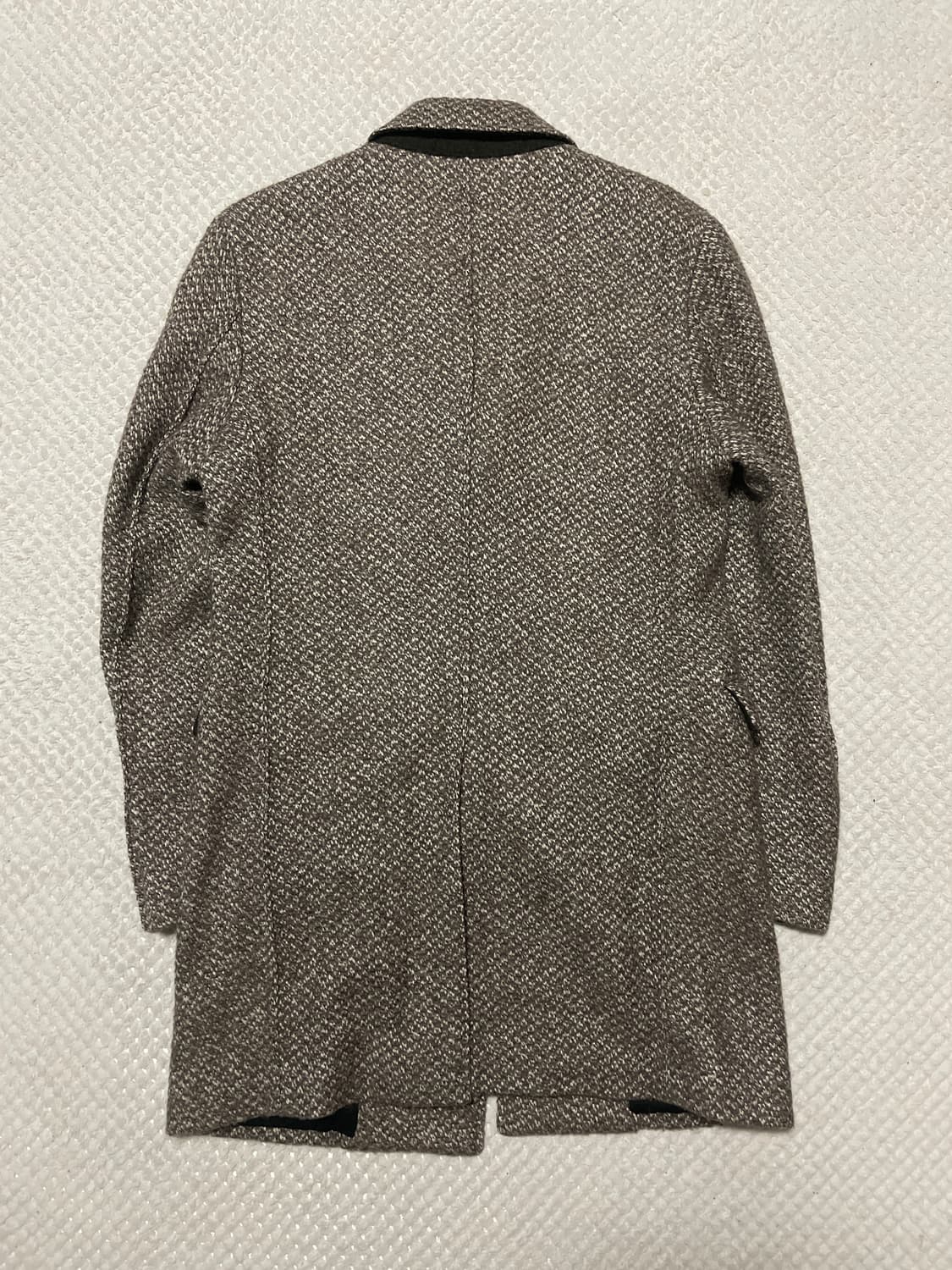 TIME HOMME 타임옴므 양모 모헤어 트위드 스타일 싱글 코트 상품이미지4