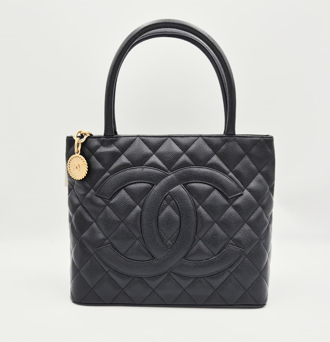 샤넬 코인백 캐비어 블랙 토트백 상품이미지1