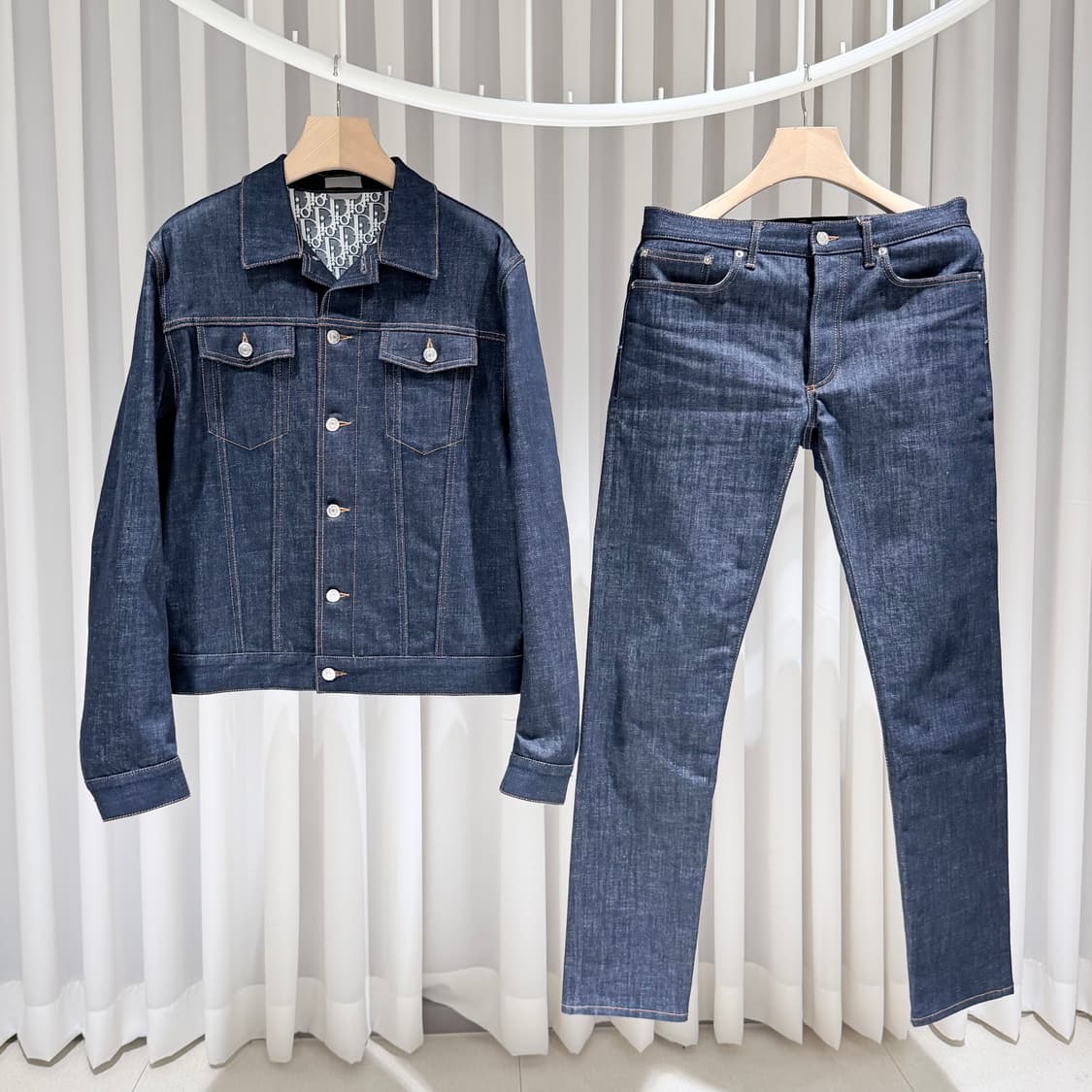 (S+/50/48) / 르메르 신형 롱슬리브 버튼 데님 자켓 셋업 상품이미지1