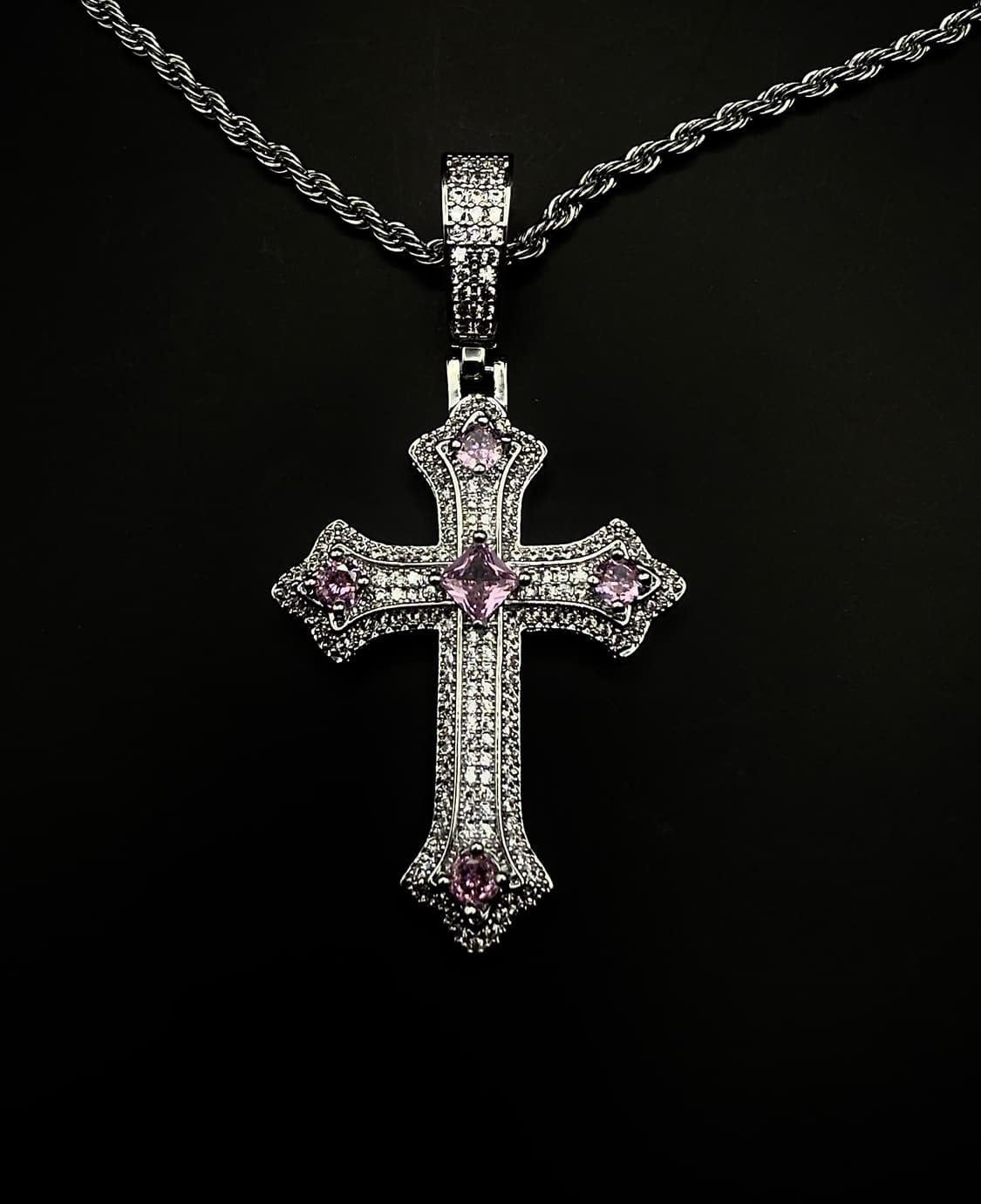 pcr053 Pink the cross necklace 상품이미지3