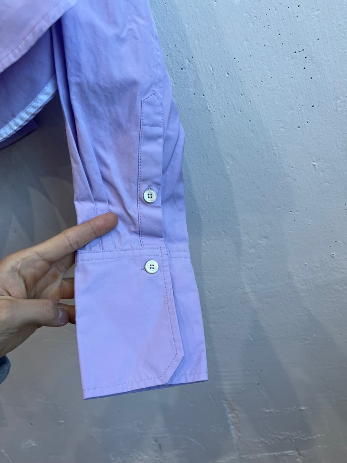 렉토 라벤더 크롭 셔츠  상품이미지3