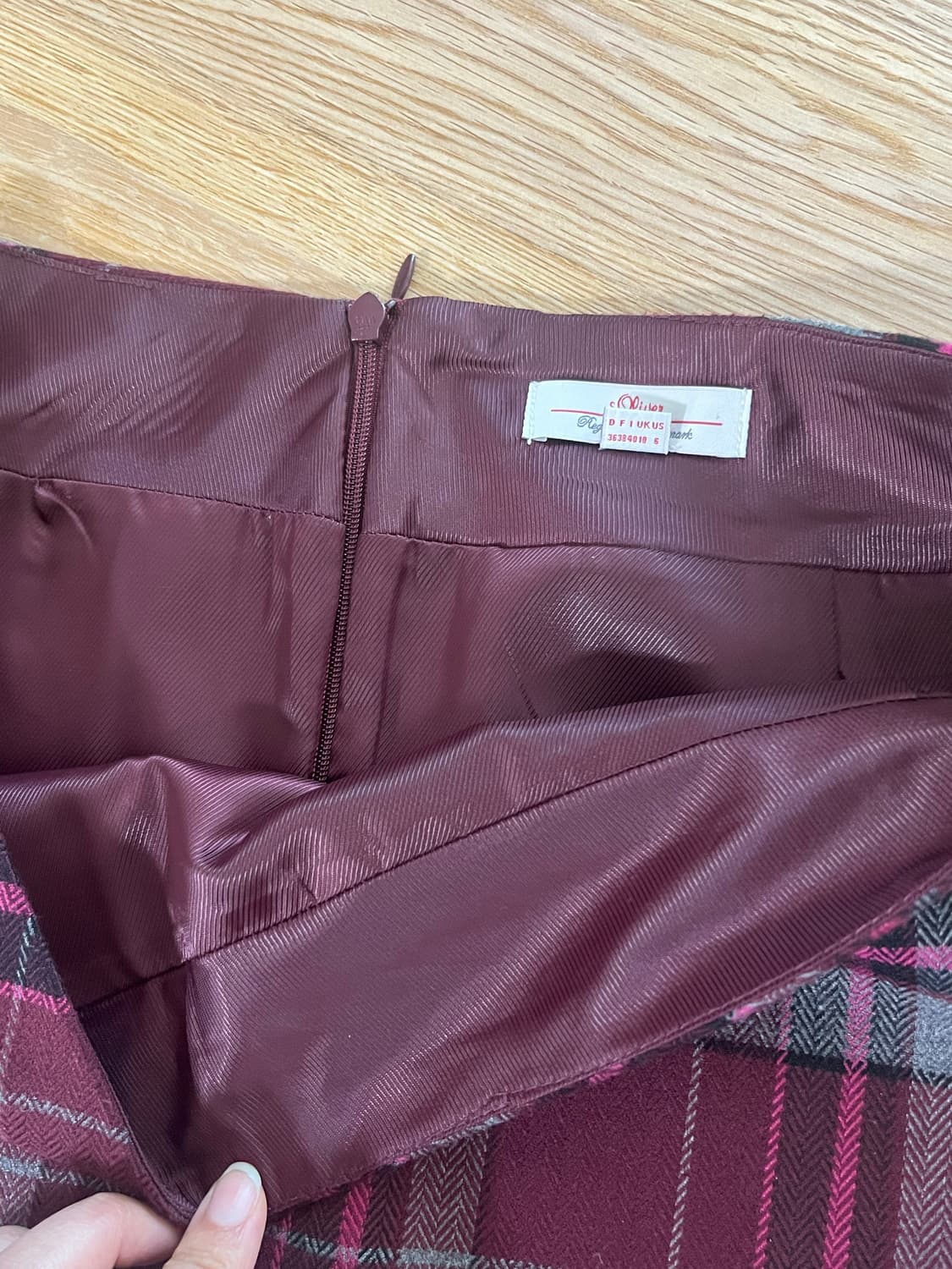 빈티지 체크 미디스커트 상품이미지4